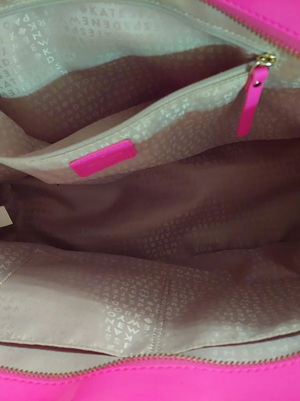 Kate Spade Bright Pink Perforated Tote